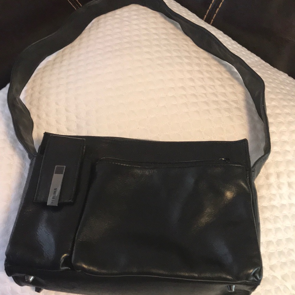 Perkins Hand Bag , Black ,